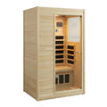 Infrared Sauna Designed for Home Wellness, European Aspen Wood, Low EMF Carbon Panels, Bluetooth Speakers