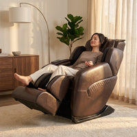 Jin Espresso Synthetic Leather SL Track Massage Chair — Lifestyle